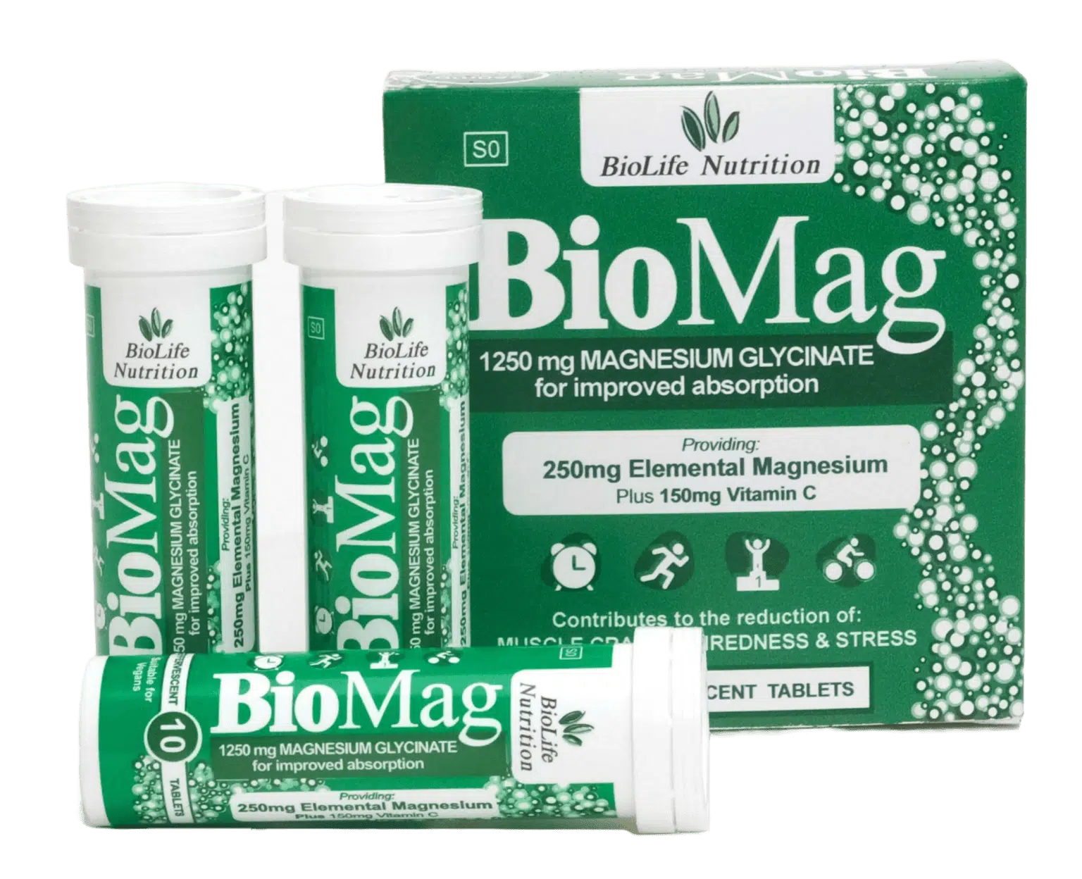 Biomago BioMag Magnesium Glycinate Effervescent | Biolife Nutrition
